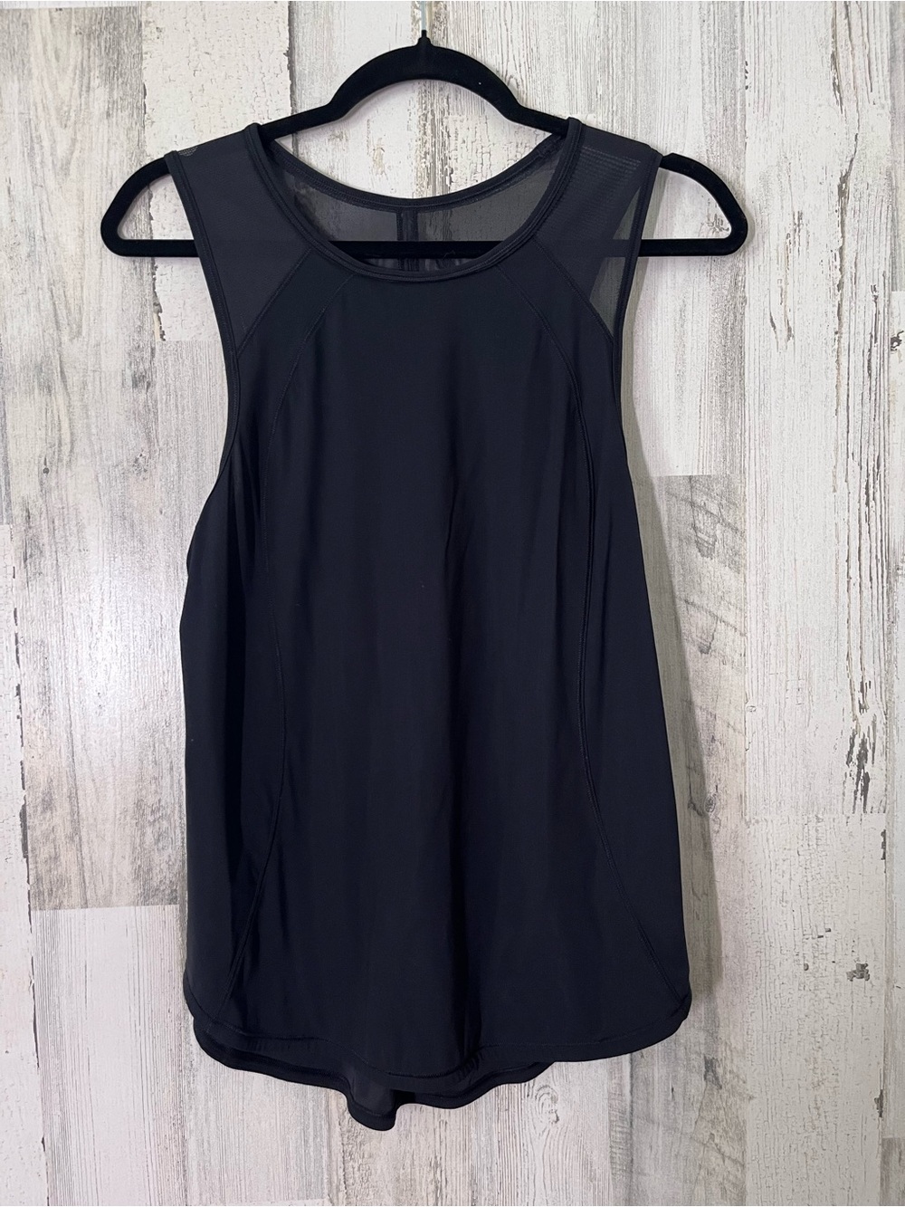 Lululemon Women’s Black Mesh-Trim Athletic Tank Top 6